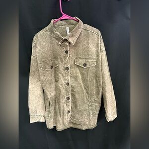 Zenana Outfitters Olive Utility Jacket